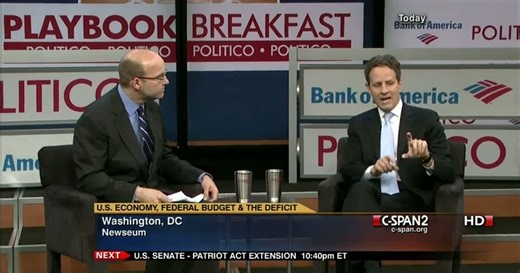 Secretary Geithner on the Economy and National Debt