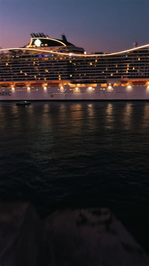 5.2K views · 75 reactions | A view worth pausing for  As the sun sets over Fort Ricasoli in Malta, MSC World Europa glides into the evening - serene, majestic, and ready for new adventures ✨ | MSC Cruises | Facebook