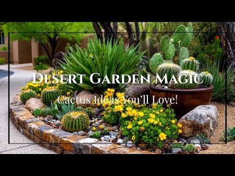 Clever Desert Garden Ideas Using Succulent Walls and Cactus Displays That Save Water in Style