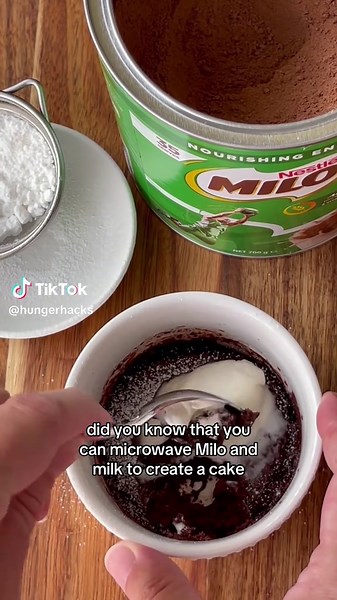 2-Ingredient Milo Mug Cake Recipe That Tastes Amazing