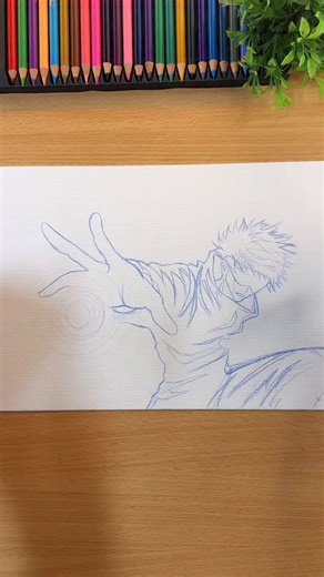 Lokesh Art Gallery on Instagram: "Rate this 😳 Art from 1-10 🔥 | Gojo painting in spill art style using Acrylic colours 🎨✨ Satoru Gojo's Hollow Purple Technique 💜✨ #art #anime #jujutsukaisen #animeart #gojo sukuna reel viral"