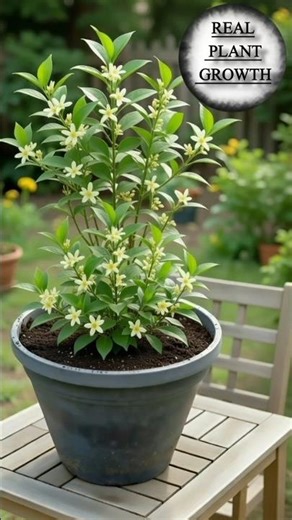 Natural Looking AI Plant Growth | Osmanthus#subscribe #plantgrowth