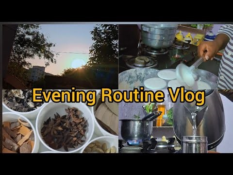 "Simple evening routine 🌇 filter coffee, cooking & peaceful family time at home."#eveningroutine