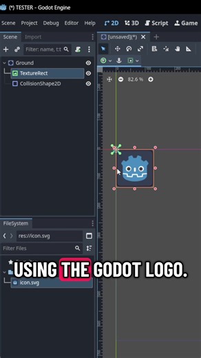 In Godot, let’s make a 2D Ground tutorial!! Can I get 1 like for this video? #game #godot #fyp #tutorials