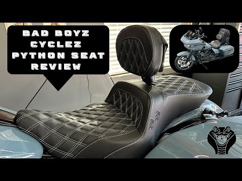 New Bad Boyz Cyclez Python Seat for 2024+ Road Glide/Street Glide Review - Stock Seat Comparison