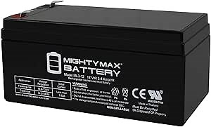 Mighty Max Battery 12V 3AH SLA Replacement Battery for Bruno Elan SRE-3000 Medical Lift