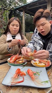 Family Eating Food Challenge sausage noodle soup chicken feet and king lobsters | Unique Cooking