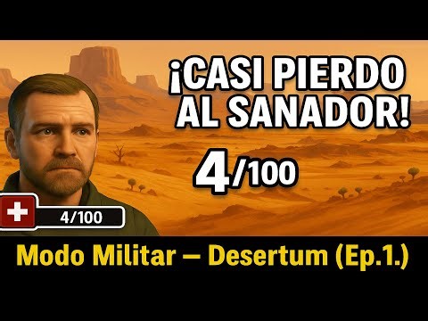 Modo MILITAR en Stranded: Alien Dawn — ¡Casi pierdo a mi sanador! (Ep.1)