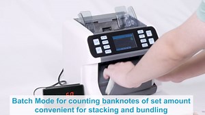 Wintex Money Counter Machine Mixed Denomination Bill Detector Value Counter Sorter, 2 CIS/UV/MG/MT/IR Counterfeit Detection, Serial Number, Multiple Currency Money for Small Business Bank Currency