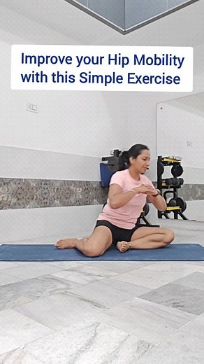 13K views · 433 reactions | Improve your Hip Mobility with this Simple Exercise . . #instalike #reelitfeelit #hipmobility #flexibilitygoals #hipflexors | Aarogyam Yoga Studio | Facebook