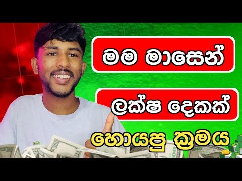 මම ලක්ෂ දෙකක් හොයපු ක්‍රමය | Online Jobs Sinhala | Online Jobs business sinhala