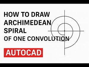 How to Draw an Archimedean Spiral of One Convolution in AutoCAD