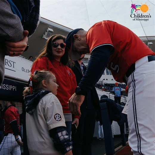9.5K views · 164 reactions | Our Children’s of Mississippi Kid Coach for Saturday's Eastern Kentucky game was Evie Warden of Meridian. Learn more about Evie’s story here: https://rebs.us/3D9DTnp | Ole Miss Baseball | Facebook