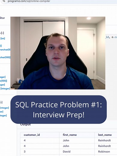 SQL Interview Practice Problems for Aspiring Data Analysts