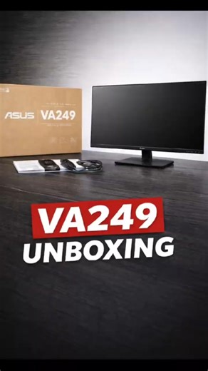 ASUS VA249 24" IPS Monitor Unboxing | Budget Desk Setup Display