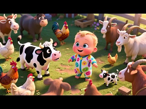 Farm Animals 123 Learning 🐄🐖🔢 Fun Counting Song for Kids | Learn Numbers with Farm Animals
