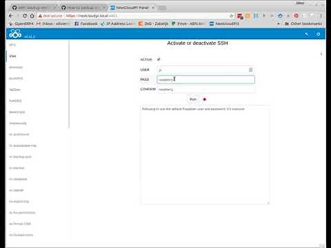 NextCloudPi how to enable ssh using ncp web