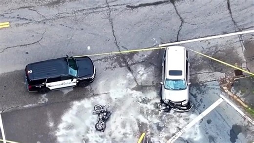 Police respond to crash involving SUV and motorcycle in Plymouth