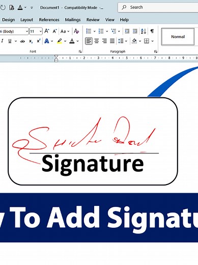 How to Add Digital Signature in Microsoft Word