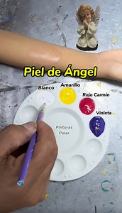 1.3M views · 10K reactions | Como hacer el color de piel para pintar ángeles #pintura #angeles #decoracion #painting #arte | Eduardo Guerra | Facebook