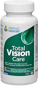 Platinum Naturals Total Vision Care 30 Softgels