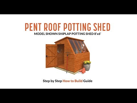 How to Build a Shiplap Pent Roof Potting Shed | Tiger Sheds