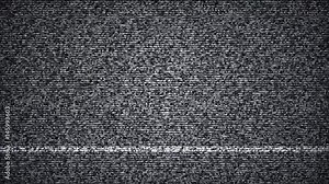 Static TV noise. Seamless loop abstract background 4k UHD (3840x2160) Stock Video