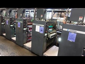 Harris M110A 6-Unit Web Offset Press with Inline Finishing System