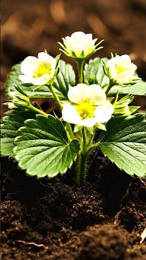 Strawberry Plant Growth Time-Lapse | Seed to Fruit 🍓