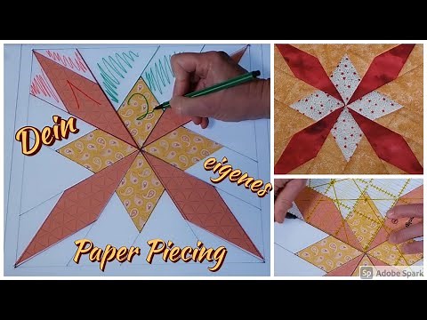 Paper Piecing selber machen - wie erstelle ich eigene Vorlagen
