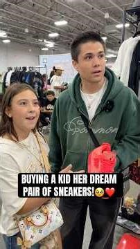 Buying a Kid Her DREAM Sneakers! 🥹❤️ #wholesome #challenge #kid #free #gift #surprise #sneakers