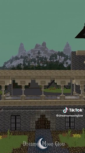 Construcción de la Academia Nevermore en Minecraft