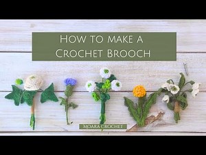 How to Crochet a Brooch with Moara Crochet #crochet #crochetbrooch