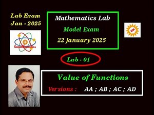 HSS || MATHEMATICS || LAB 01|| EXAM SPECIAL || JAN 2025