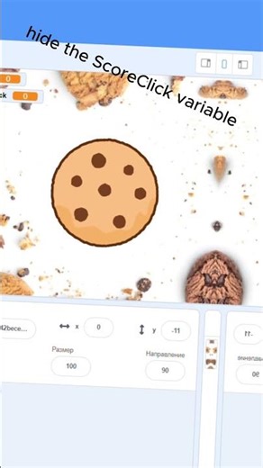 (part 1) TUTORIAL HOW TO MAKE CLICKER ON SCRATCH #shorts #scratch