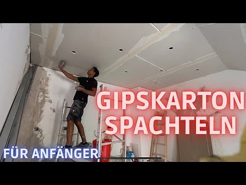 Gipskarton spachteln für Anfänger erklärt! //TEIL11