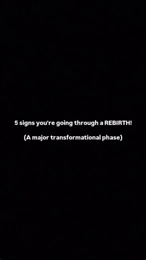 2.4K views | 5 Signs You’re Going Through a REBIRTH (A major...