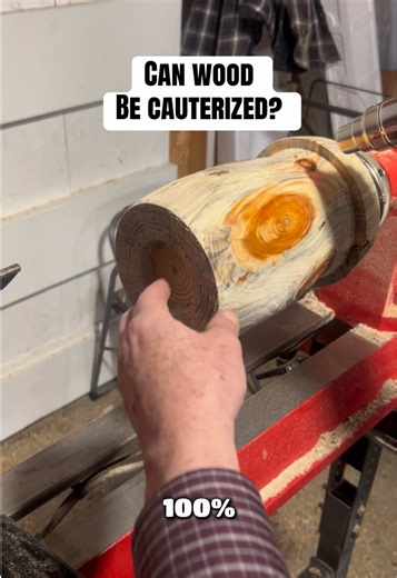 Wood Turning a pine log into a birdhouse on a wood lathe. Cauterizing the pine wood to prevent wood cracking. Woodworking a pine log into a birdhouse. #Woodturning #woodlathe #woodworking