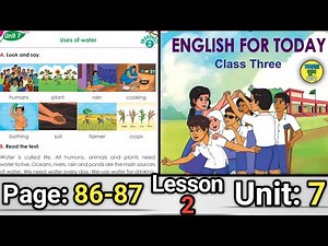 Class 3 English Page 86-87 Unit 7 Lesson 2 New Book 2024 SohojSchool02