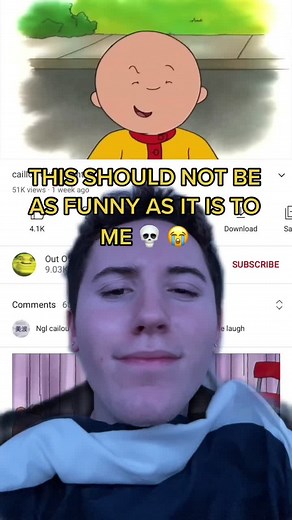 THE CONFUSION ON CAILLOU’S FACE 💀 #fyp #greenscreenvideo | Funny Video