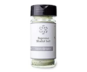 Savory Spice Supreme Shallot Salt (3.9 oz) - Herb-Infused Shallot Seasoning Salt - Use Instead of Garlic Salt or Onion Salt for Meat, Veggies, Sauces & Corn - Sugar-Free, Gluten-Free, Vegan