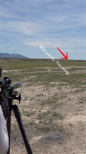 Can you make this shot? #longrangeshooting #sniper #sniping #airsoft