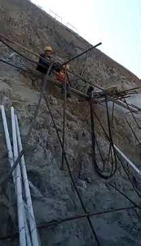 Rock Drills In Slope Protection Works #civilengineering #exploration #construction #heavycivil