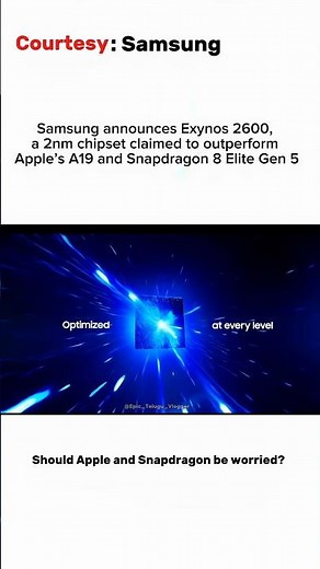 Samsung’s 2nm Exynos 2600 vs Apple A19 & Snapdragon in Trouble? #samsung #iphones #viral #shorts