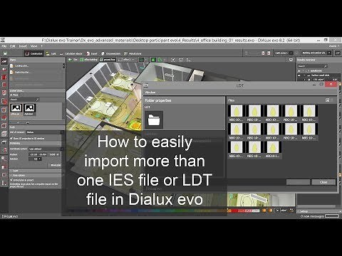 How to easily import more than one IES file or LDT file in Dialux evo