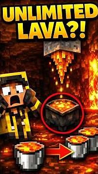 Make Unlimited Lava With One Bucket | GS GAMER #minecraft #bedrock