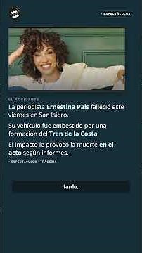 💔 ABSOLUTE TRAGEDY! ERNESTINA PAIS has passed away in a TRAFFIC ACCIDENT 💔
