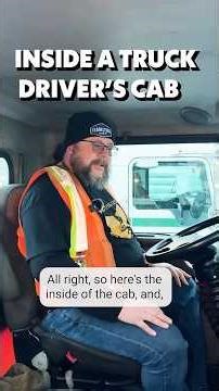 Inside a Truck Driver's Cab