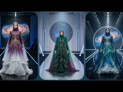 AI Hijabi Fashion Show | Elegant & Modest Dress Designs