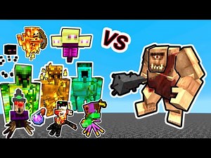 Cyclops Vs. Mutated Mobs in MInecraft